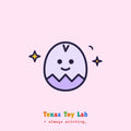 Dragon Egg Surprise illustration on Texas Toy Lab brand card