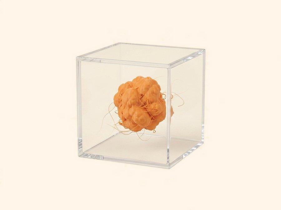 Genuine Printer Poop Collector Box, one sealed specimen, on a plain background