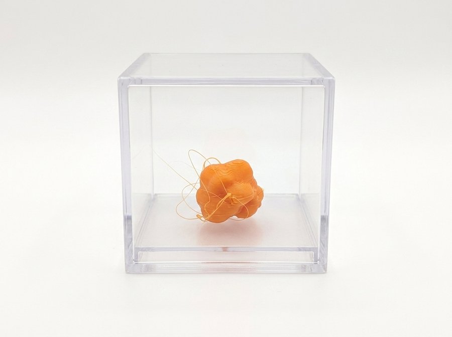 Genuine Printer Poop Collector Box, one sealed specimen, on a white background
