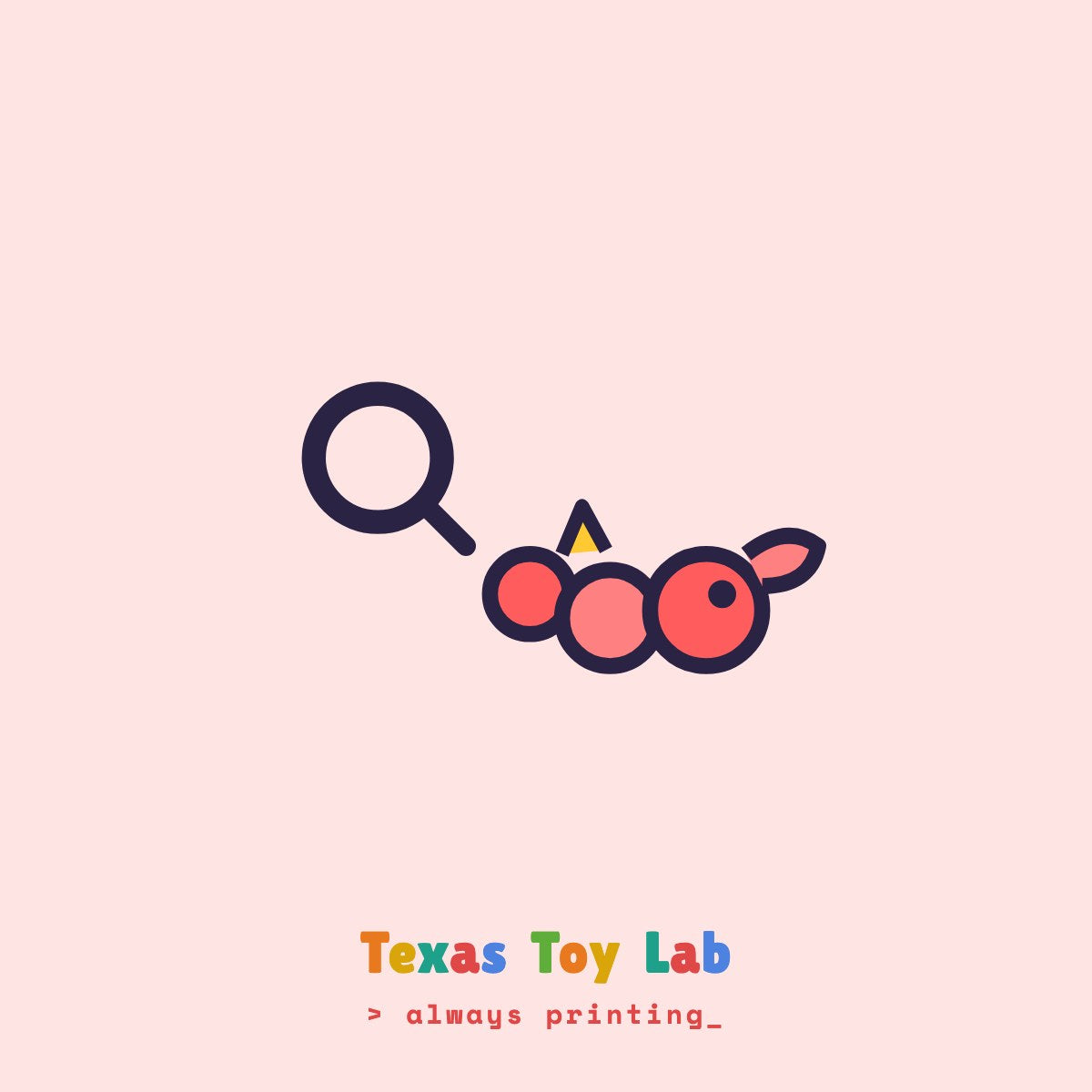Mini Flexi Dragon Keychain illustration on Texas Toy Lab brand card