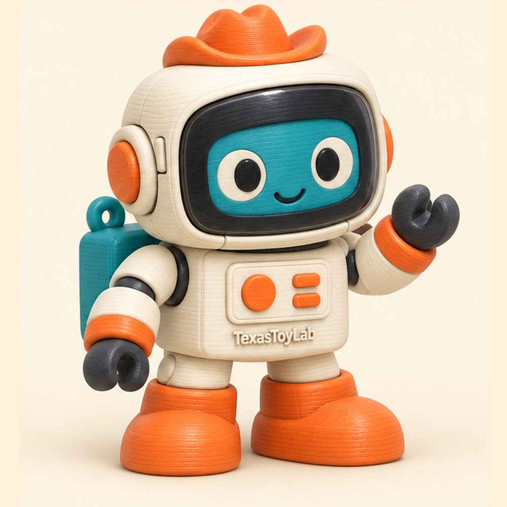 Mission Bot, 3D-printed toy