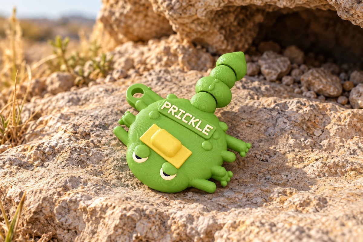 Prickle the Horned Lizard on a limestone rock