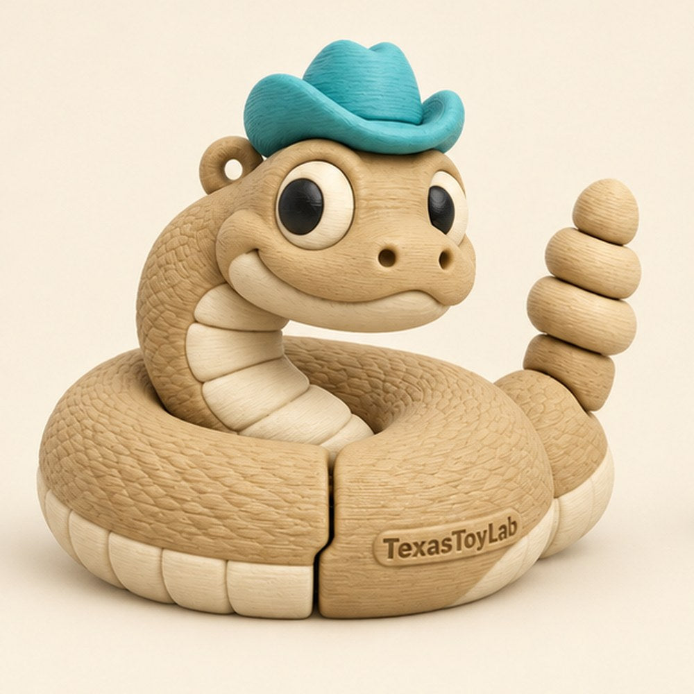 Mr. Rattlesnake, 3D-printed toy