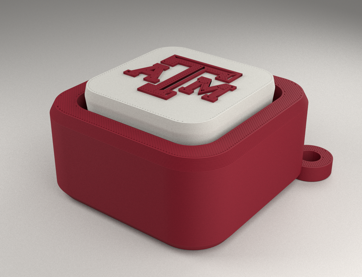 Custom campus sample kit - Press Pebble in maroon and white