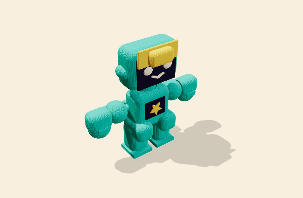 Tiny Tex, whole-toy view of the print file