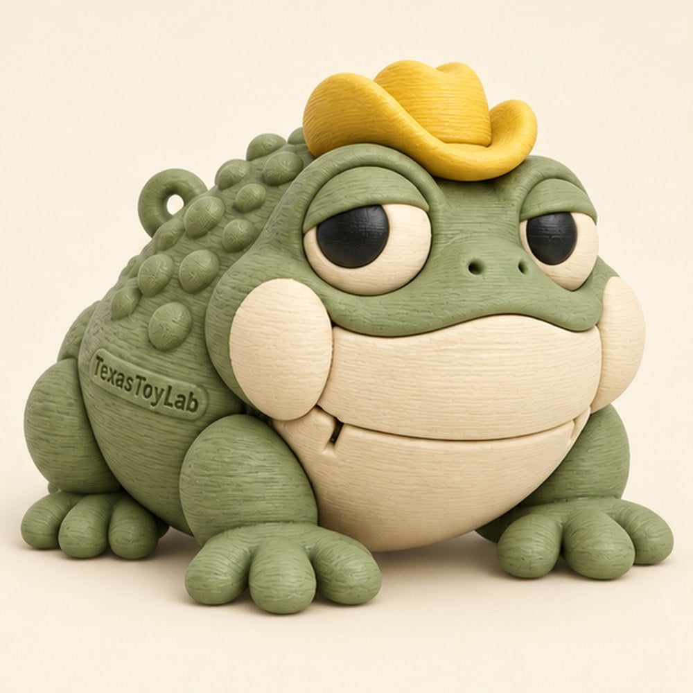 Mr. Toad, 3D-printed toy