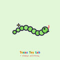 Wiggle Snake Fidget illustration on Texas Toy Lab brand card